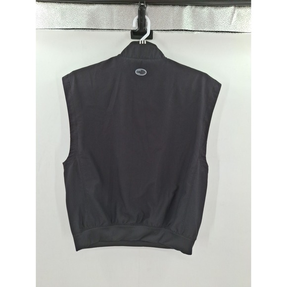 Vintage Adidas ClimaShell Wind Quarter Zip Windbreaker Vest Mens Medium Black - Picture 5 of 10
